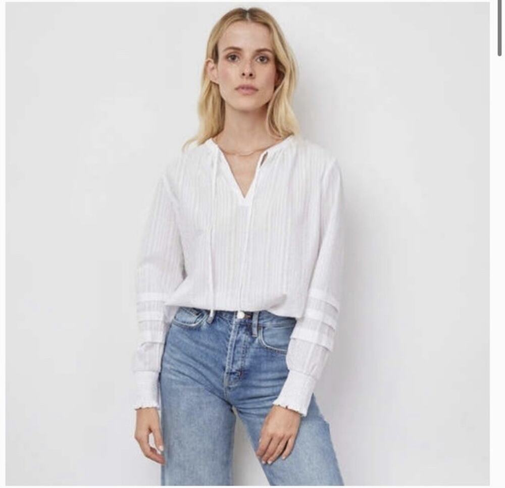 Rails Catarina White Blouse Top 100% Cotton Women’s Size XS NWT $168